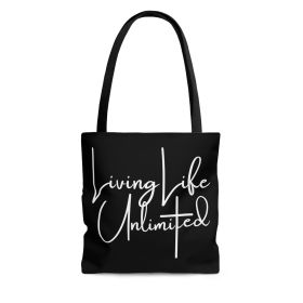 Canvas Tote Bag Living Life Unlimited - Inspirational Motivation