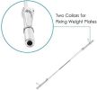 Olympic Barbell Bar Plates 4Ft Solid Iron Fitness Weightlifting
