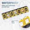 Weekly Medicine Pill Organizer Waterproof 7 Day Large Pill Box Daily Pill Case Cute Vitamin Organizer Portable Pill Container Travel Pills Holder XL S