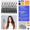Gray Vented Hair Brush 8 Inch. 12 Pack of Plastic Vent Brush for Hair. Detangling Brush with Rounded Rubber Tips and Ergonomic Handle. Wet Hair Brushe